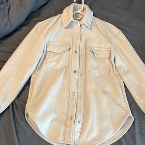 Abercrombie beige shirt jacket